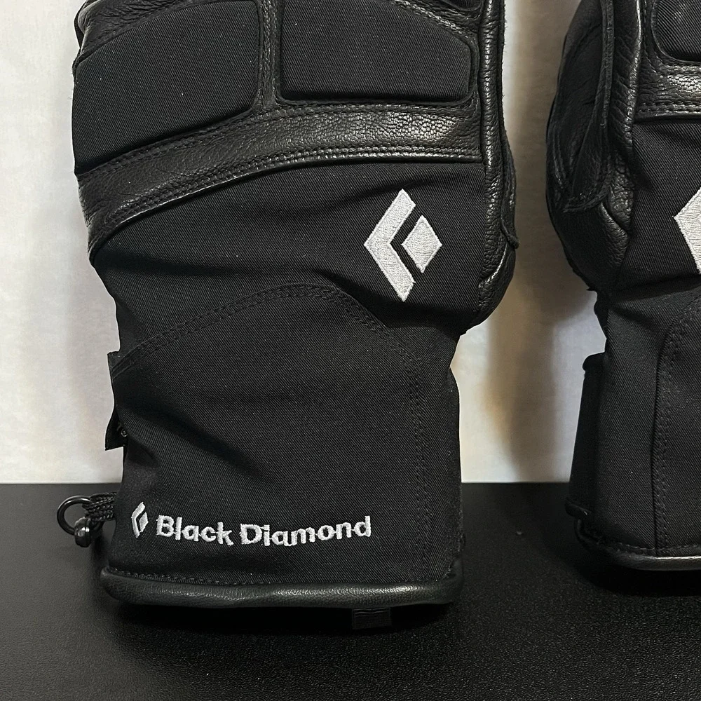 BLACK DIAMOND Gloves Women's SMALL Black Goat Skin Leather GORE-TEX Motorcycle